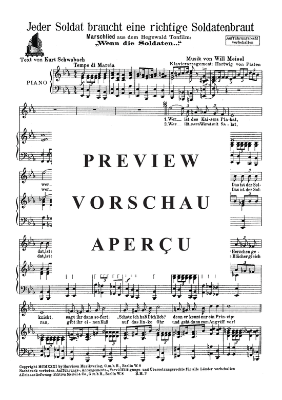 gallery: Jeder Soldat braucht eine richtige Soldatenbraut , , (Klavier + Gesang)