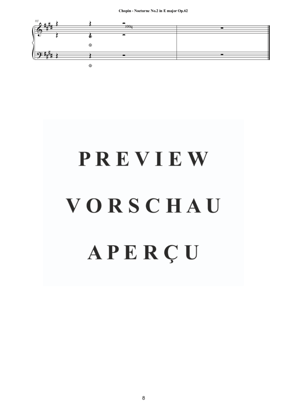 Product gallery: Page 9 of 9 Nocturne No. 2 in E major Op. 62, , Solo Piano