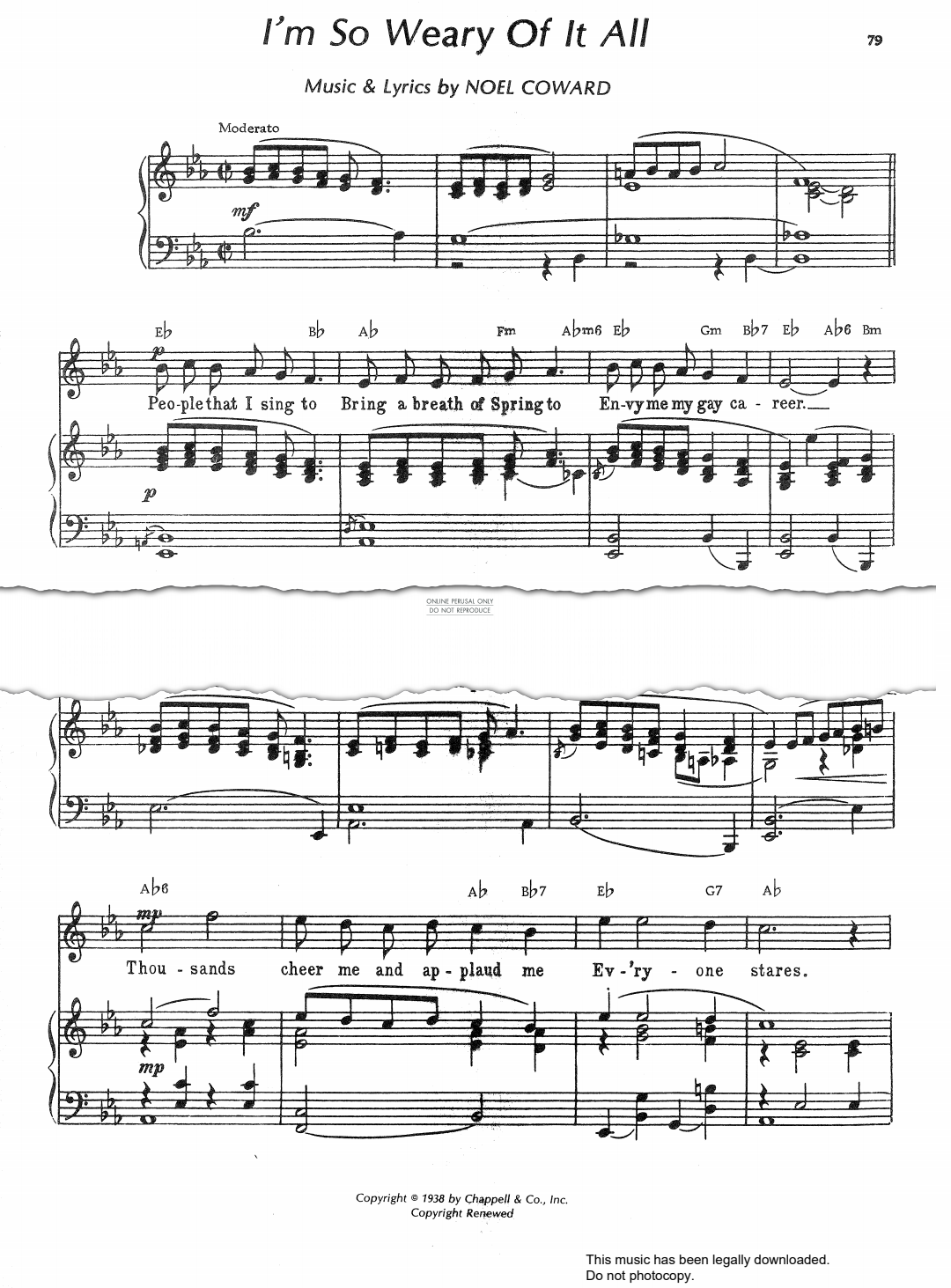 Produktbild zu: I'm So Weary Of It All (from 'Set To Music')