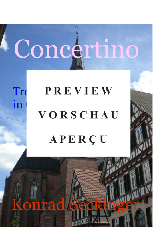 Produktgalerie: Seite 2 von 5 Concertino , , (Blechbläserquintett + Orgel) Trompete 3 in C