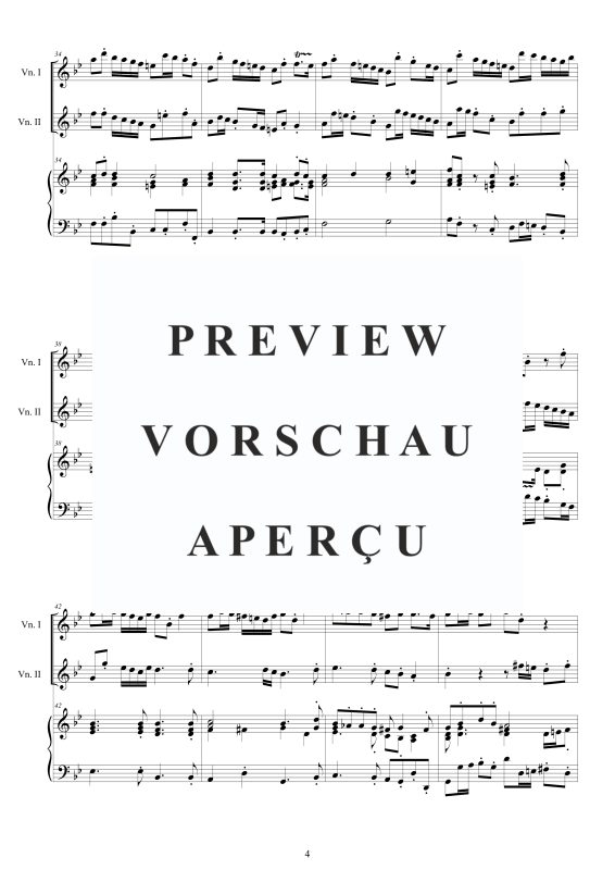 Produktgalerie: Seite 5 von 11 Trio Sonata No.12 in B-Dur Op.1, , 2 Violinen und Cembalo