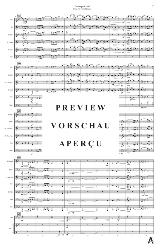 gallery: Contrapunctus 1 aus Kunst der Fuge , , (Concert Band)