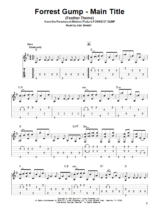 Produktbild zu: Forrest Gump - Main Title (Feather Theme)