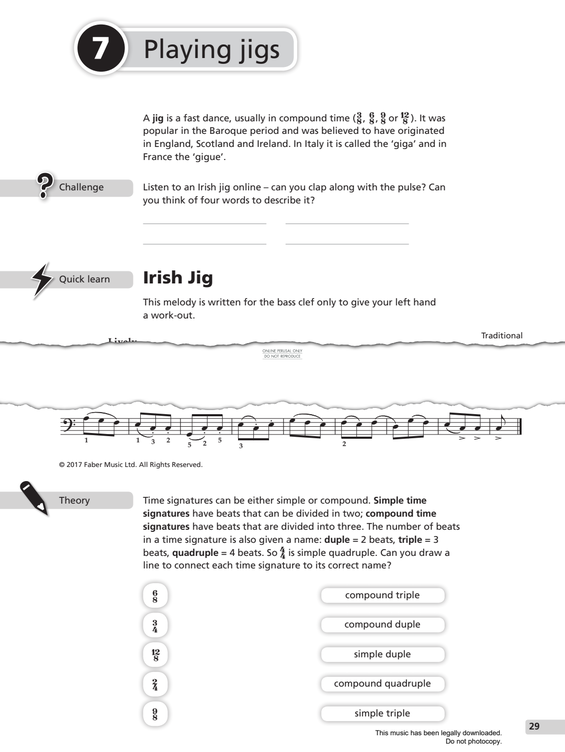 Produktgalerie: Seite 1 von 1 Irish Jig, Irish Traditional, Klavier
