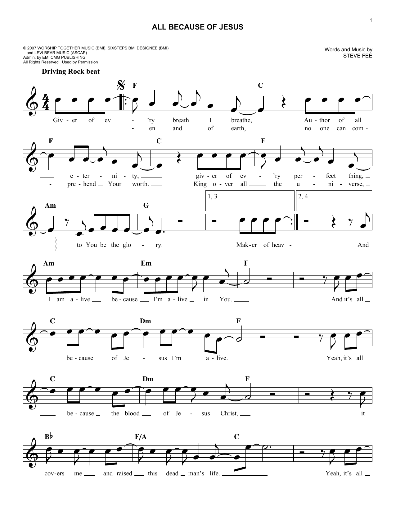 Produktbild zu: All Because Of Jesus