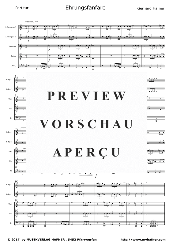 gallery: Ehrungsfanfare, , (Brass Quintet)