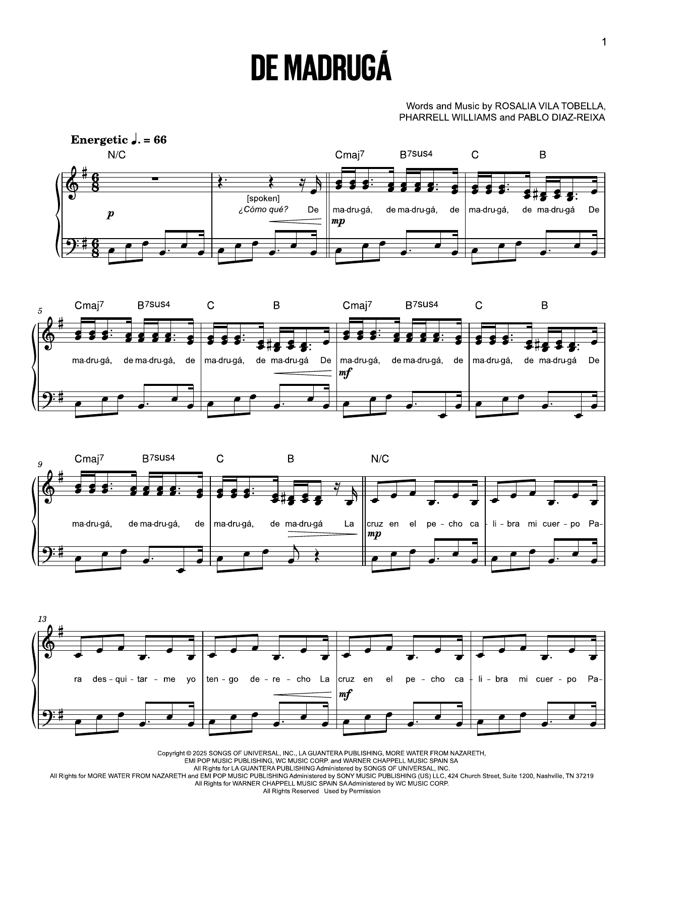 Product gallery: Page 1 of 1 De Madrugá, Rosalía