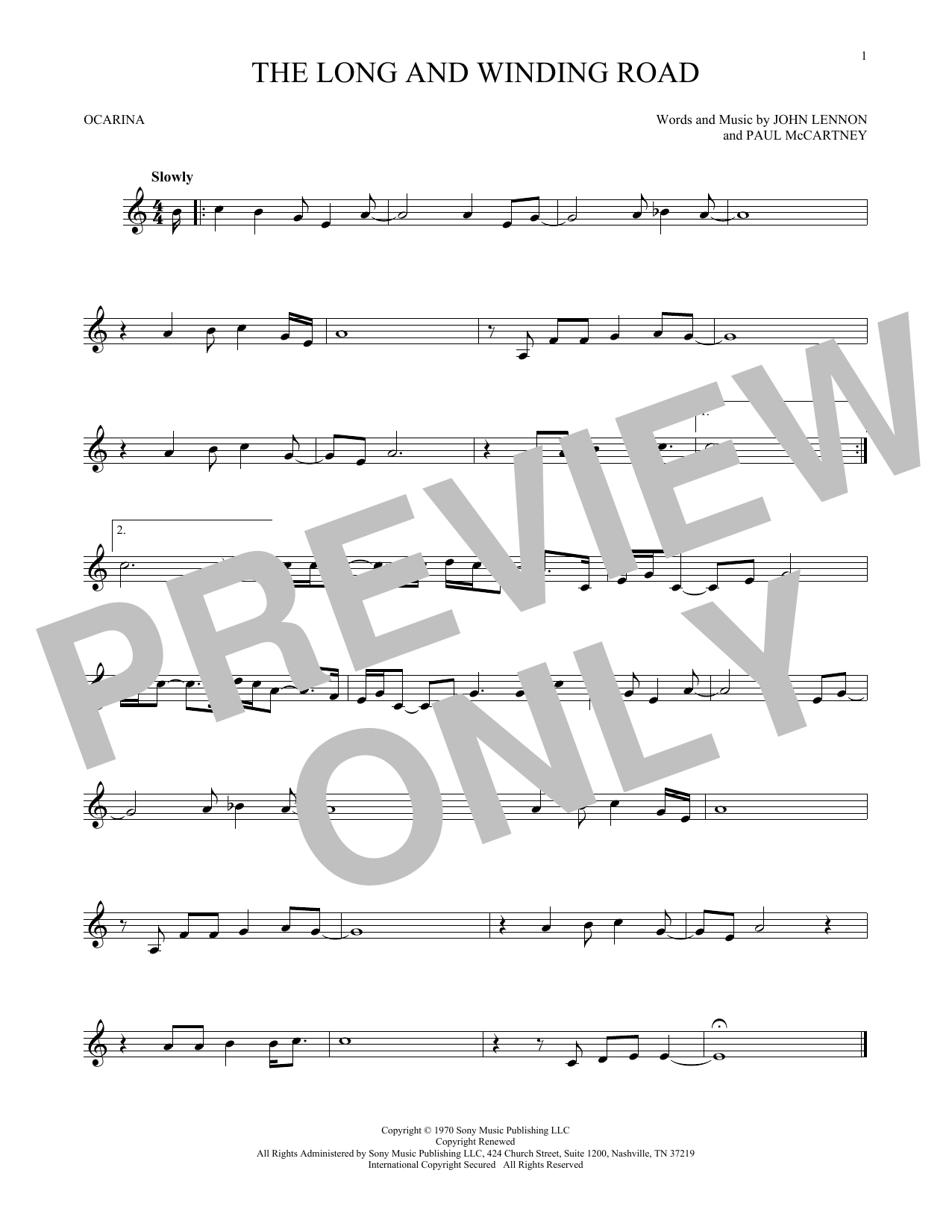 Product gallery: Page 1 of 1 The Long And Winding Road, The Beatles