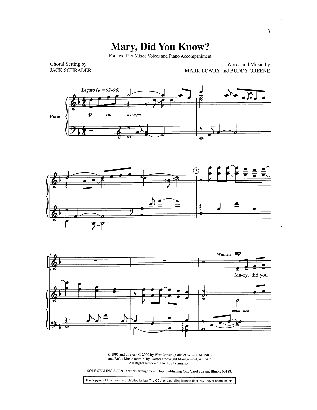 Produktgalerie: Seite 1 von 1 Mary, Did You Know? (arr. Jack Schrader), Buddy Greene, Chor