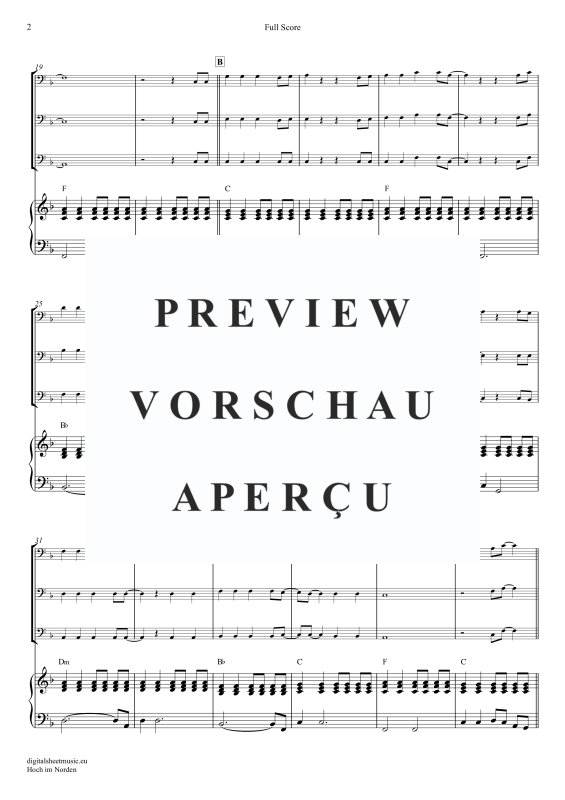 Produktgalerie: Seite 3 von 11 Hoch im Norden, Santiano, (Posaunen Trio + Klavier)
