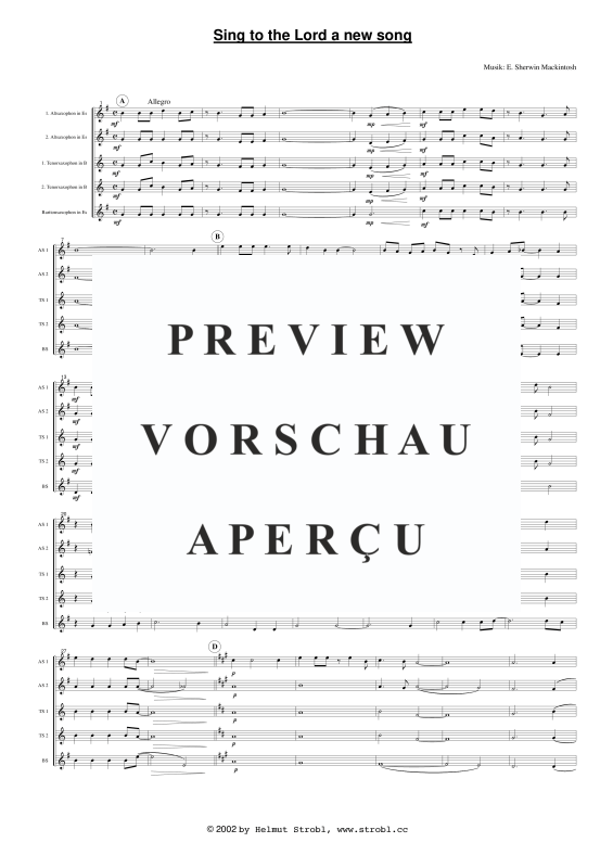 gallery: Sing To The Lord A New Song, , Saxophonquintett