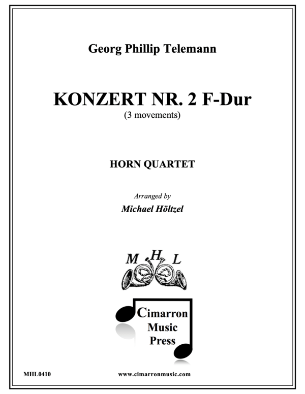 cover: Konzert No. 2 in F-Dur, , Horn Quartet