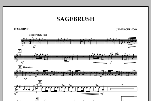 Produktbild zu:  Sagebrush - Bb Clarinet 1 - 
