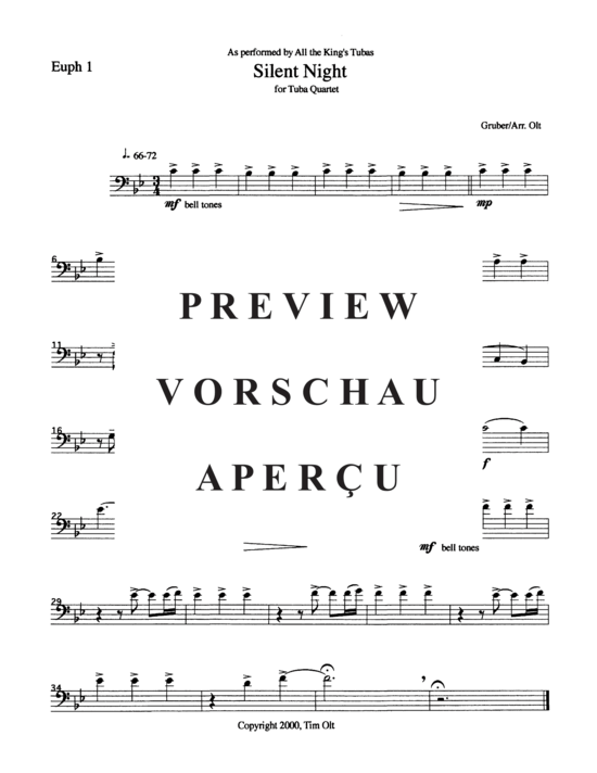 Product gallery: Page 6 of 9 Silent Night , , (Tuba Quartett EETT)