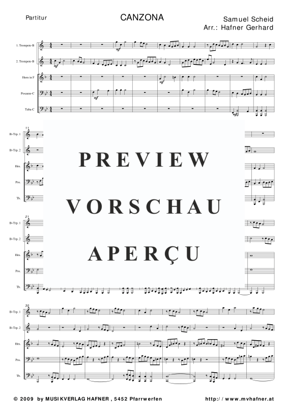 Produktgalerie: Seite 4 von 11 Canzona, , (Blechbläser Quintett)