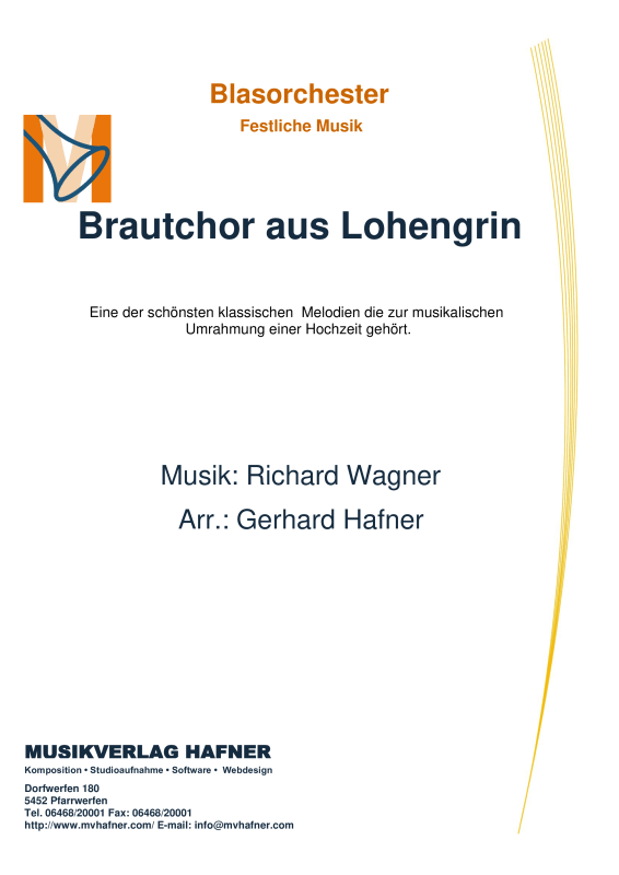 Product picture to: Brautchor aus Lohengrin