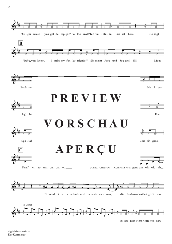 Produktgalerie: Seite 3 von 5 Der Kommissar , Falco, Trompete in B
