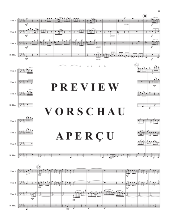 Product gallery: Page 12 of 21 Quartet in D Major, TWV 43:G2 , , (Trombone Quartet)