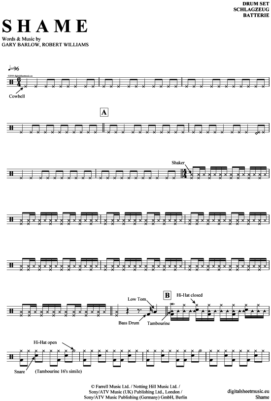 gallery: Shame , Williams, Robbie/Barlow, Gary, (Drums)