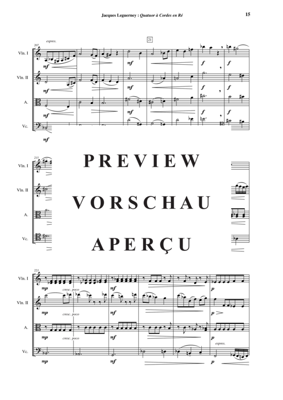 Produktgalerie: Seite 16 von 21 Quatuor à Cordes en Ré , , (Streicherquartett)