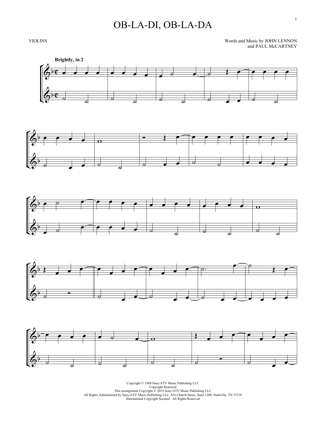 Product gallery: Page 1 of 1 Ob-La-Di, Ob-La-Da, The Beatles
