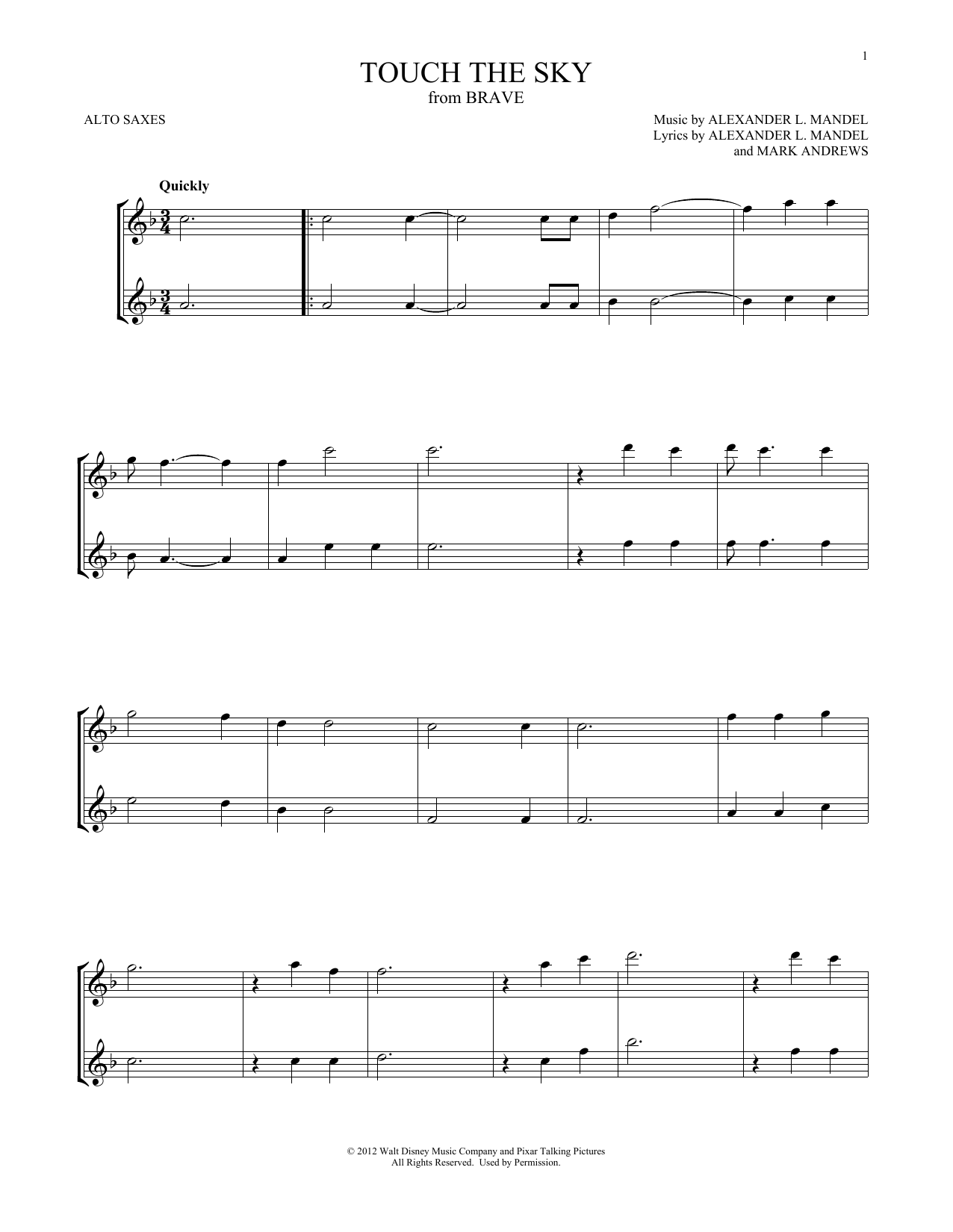 Product gallery: Page 1 of 1 Touch The Sky (from Brave), Julie Fowlis