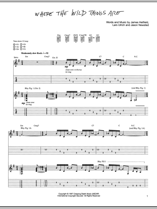 Produktgalerie: Seite 1 von 1 Where The Wild Things Are, Metallica, Gitarre