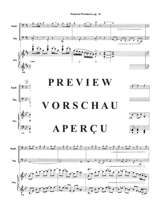 Produktgalerie: Seite 12 von 21 Perpetual Providence , , (Euphonium, Tuba + Klavier)