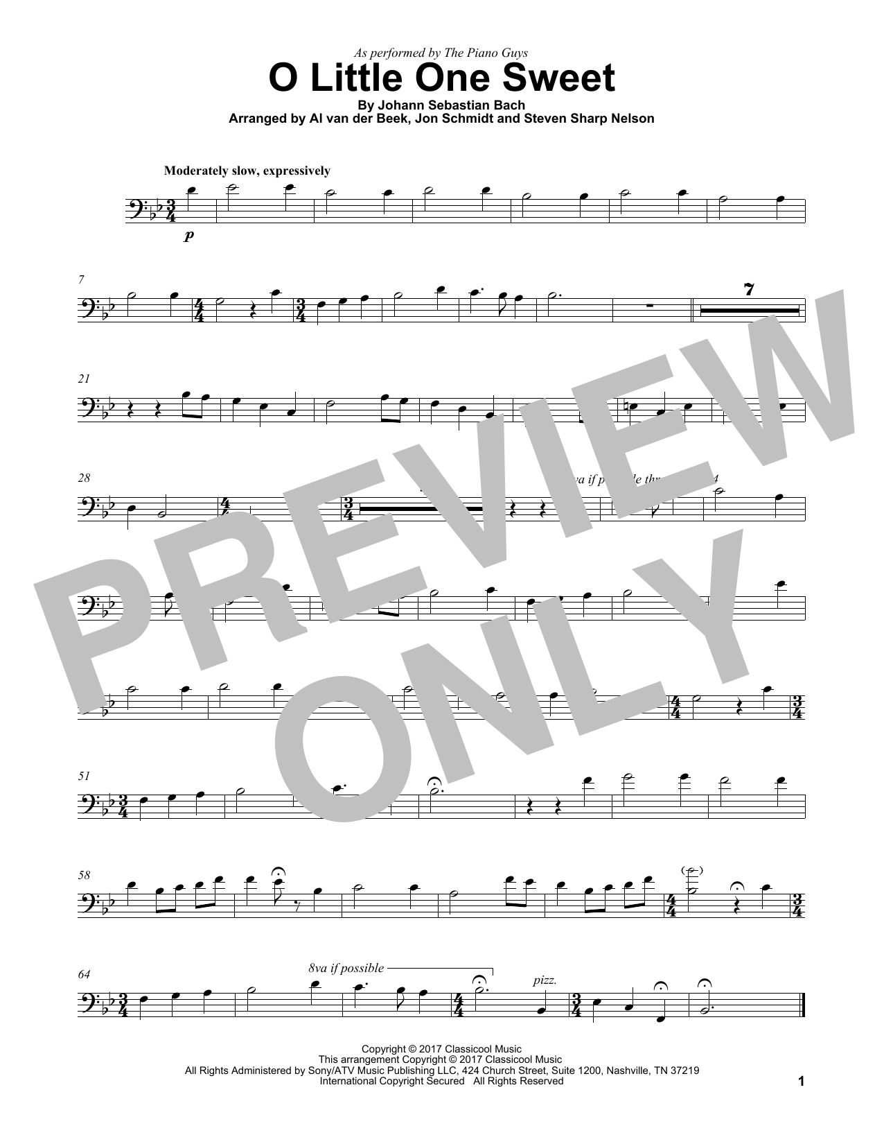 Produktgalerie: Seite 1 von 1 O Little One Sweet, The Piano Guys, Violoncello