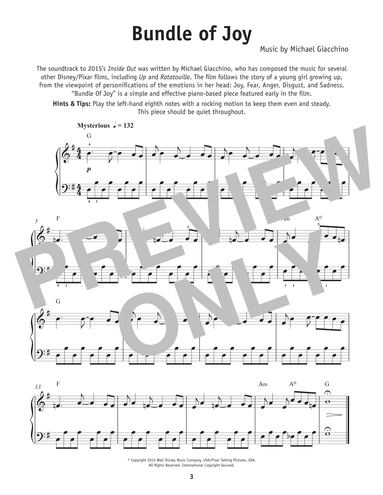 Produktbild zu: Bundle Of Joy (from Inside Out)