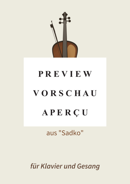 Produktgalerie: Seite 2 von 8 Hindu - Lied - aus Sadko, , (Gesang + Klavier)