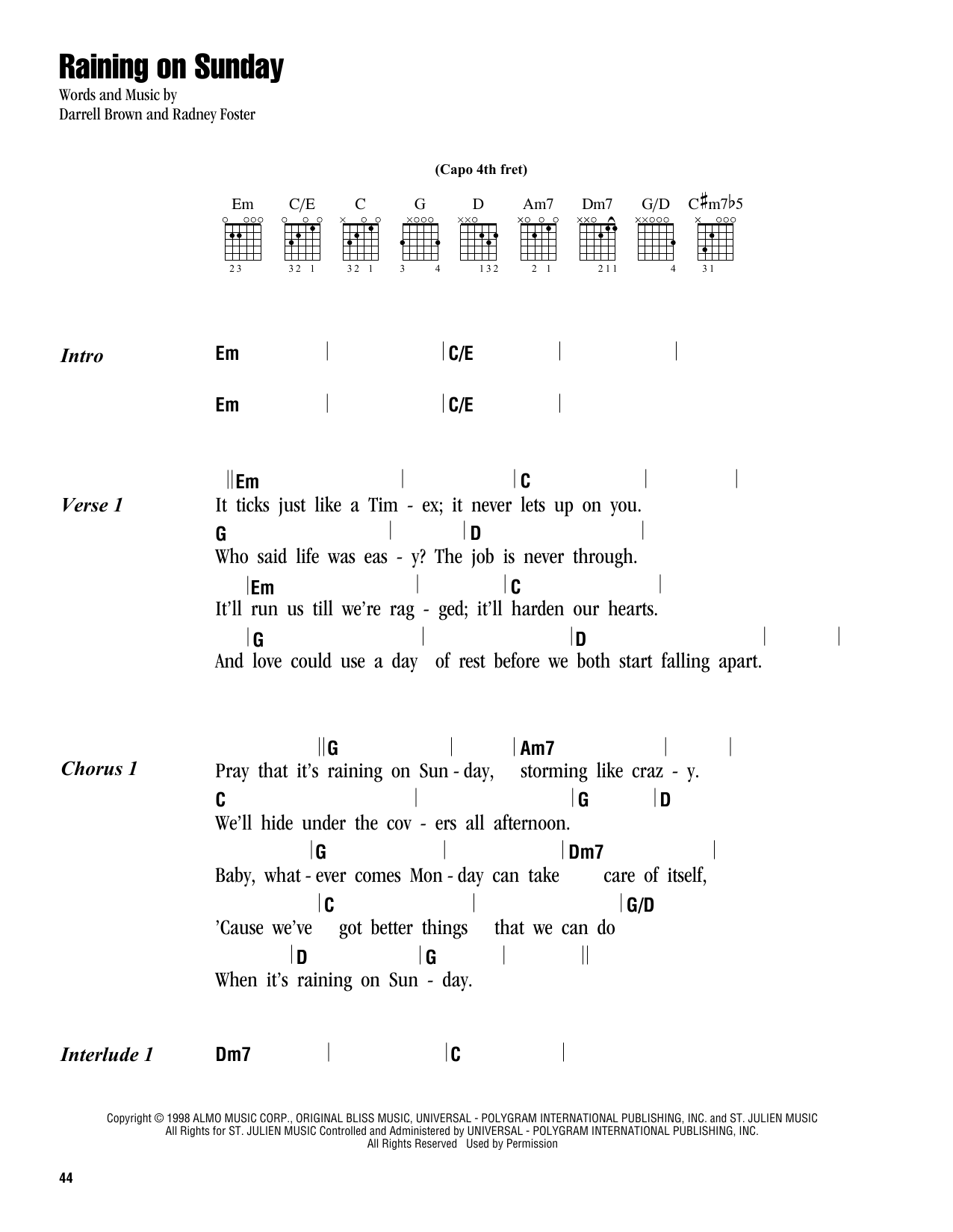 Produktbild zu: Raining On Sunday