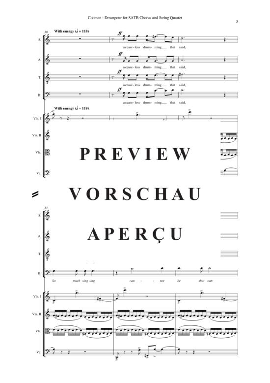gallery: Downpour , , (Gemischter Chor + Streicher) alle Stimmen