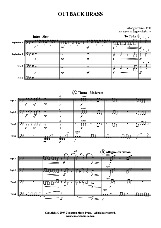 Product picture to: Outback Brass Traditional