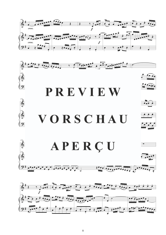 Produktgalerie: Seite 9 von 11 3 Flöten Sonaten BWV 1027-28-29, , Flöte und Cembalo/Klavier