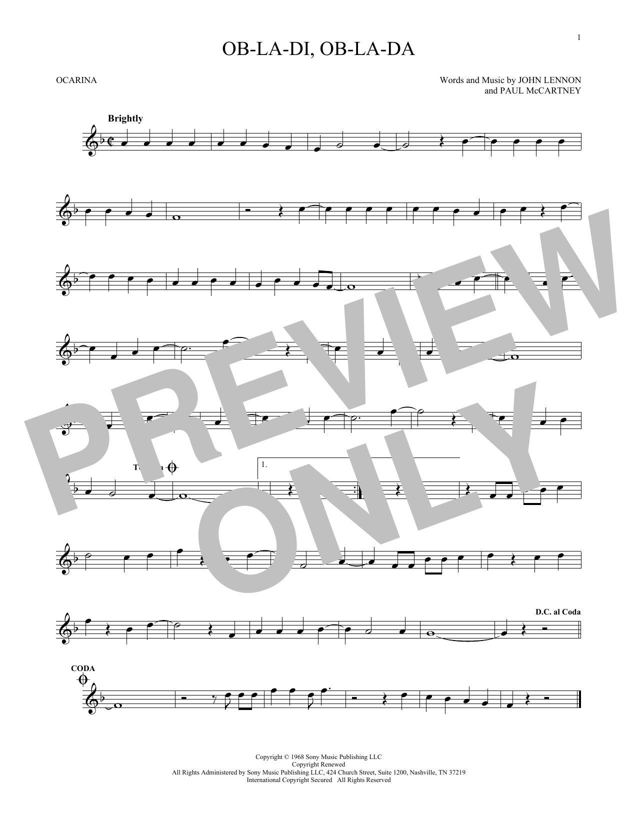Product gallery: Page 1 of 1 Ob-La-Di, Ob-La-Da, The Beatles