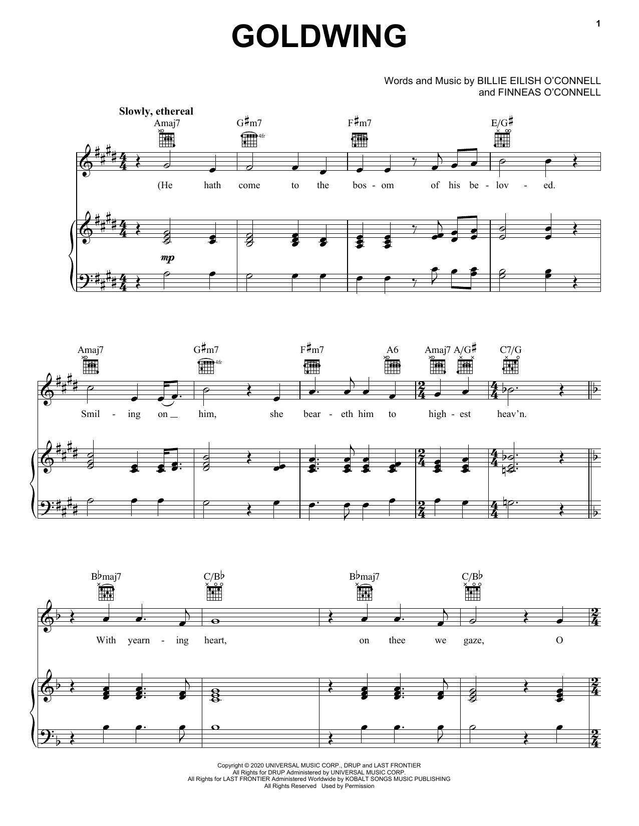 Product picture to:  GOLDWING - Billie Eilish