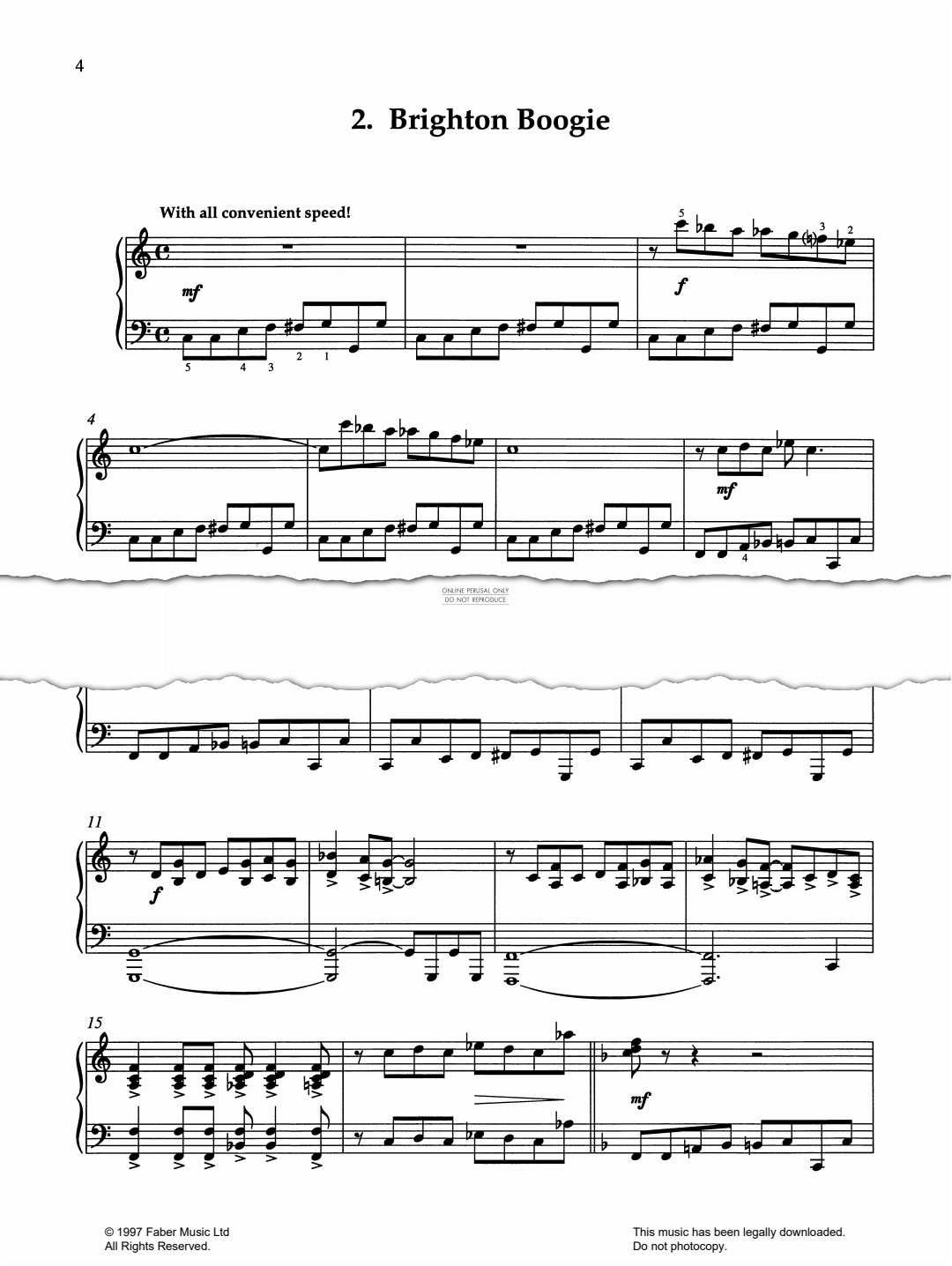 Produktgalerie: Seite 1 von 1 Brighton Boogie, Pam Wedgwood, Klavier