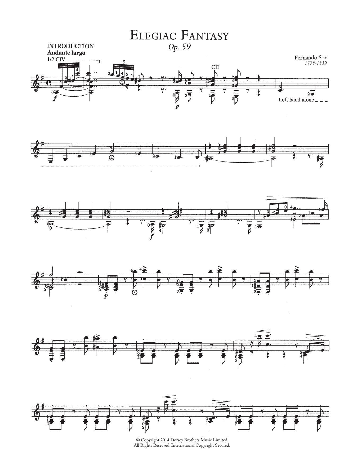 Produktbild zu: Elegaic Fantasy, Op.59