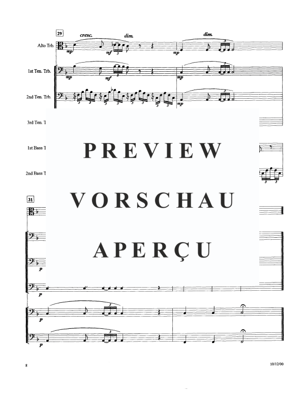 Product gallery: Page 10 of 11 Ave Maria, , Trombone Sextet