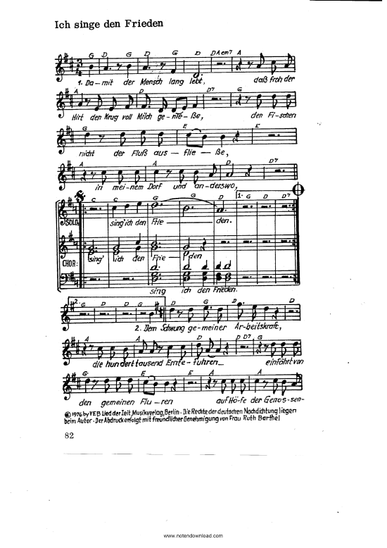 Produktbild zu: Ich singe den FriedenOktoberklub 