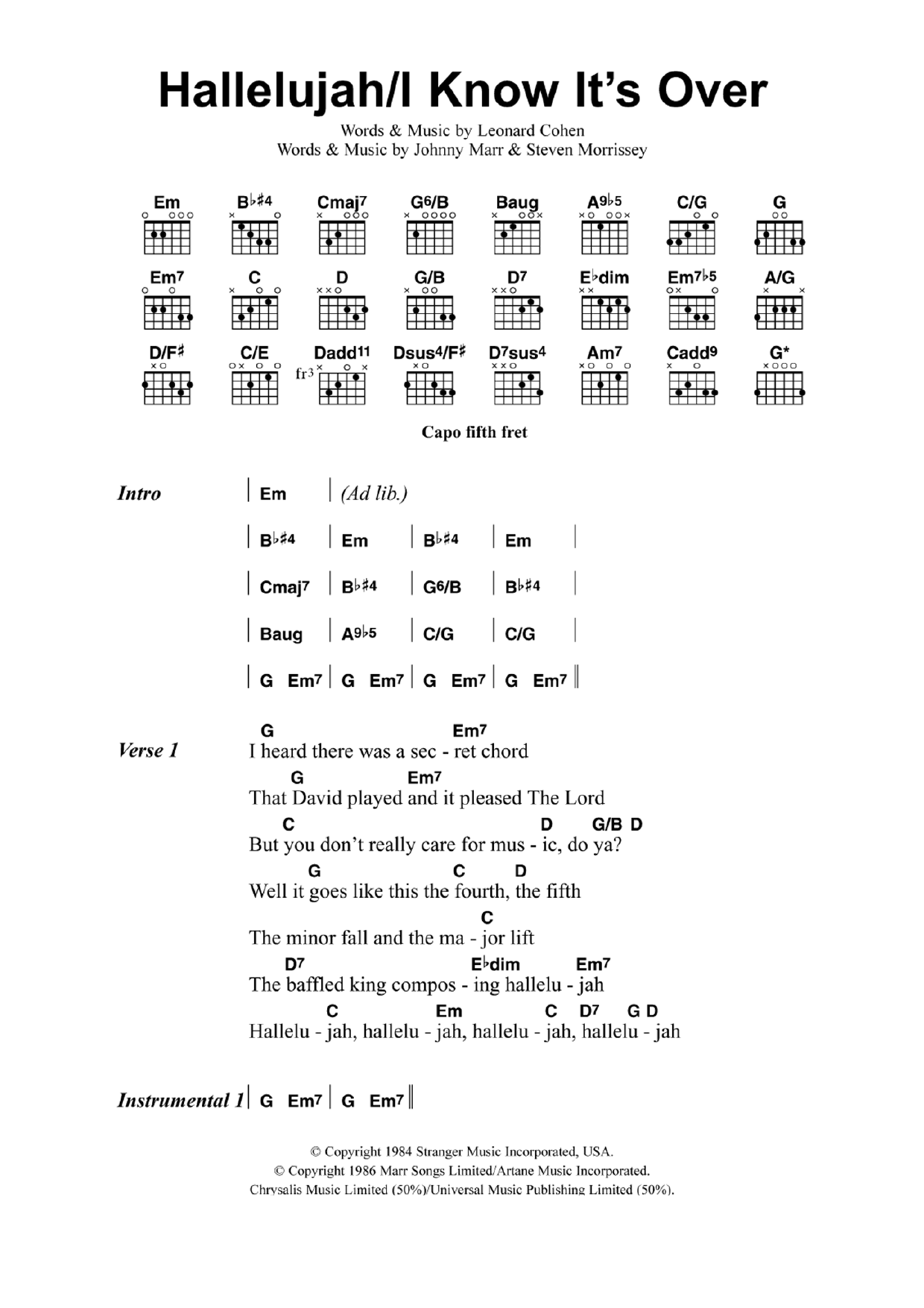 Produktgalerie: Seite 1 von 1 Hallelujah/I Know It's Over, Jeff Buckley, Gitarre