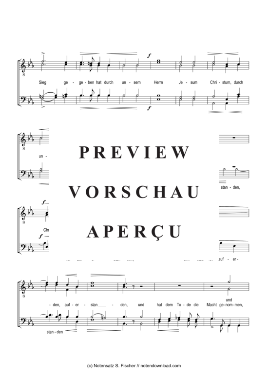 Product gallery: Page 4 of 5 Christus ist auferstanden , , (male choir)