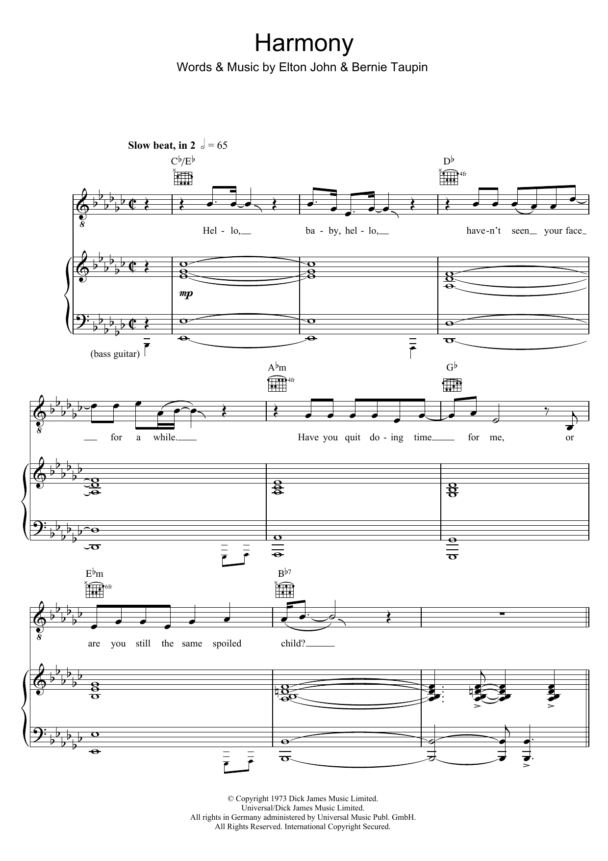 Produktbild zu: Harmony