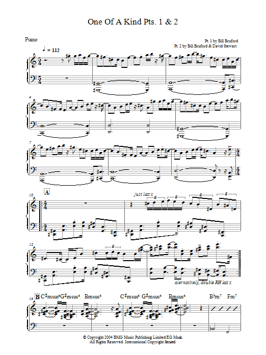 Product gallery: Page 1 of 1 One Of A Kind Pts. 1 & 2, Bill Bruford