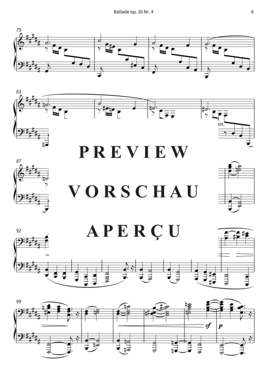Produktgalerie: Seite 9 von 12 Ballade op. 10 Nr. 4 , , Klavier Solo