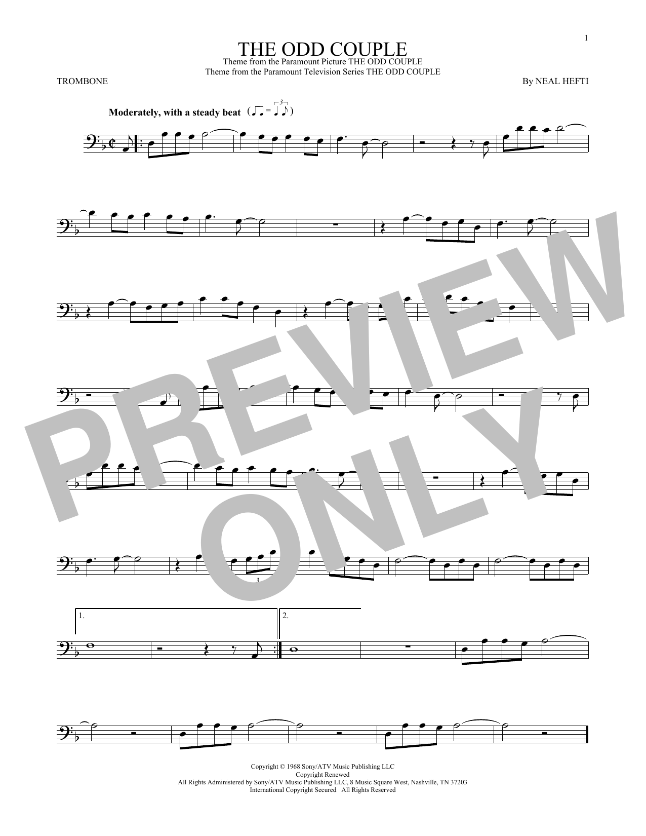 Product gallery: Page 1 of 1 The Odd Couple, Neal Hefti