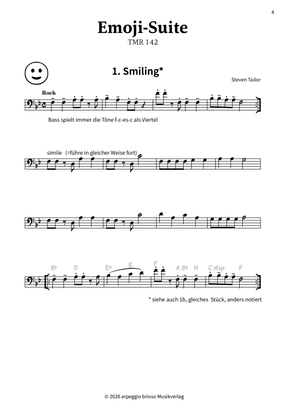Product gallery: Page 1 of 11 Die Emoji-Suite - Smileys als Melodien für Tenorposaune, , Trombone Solo