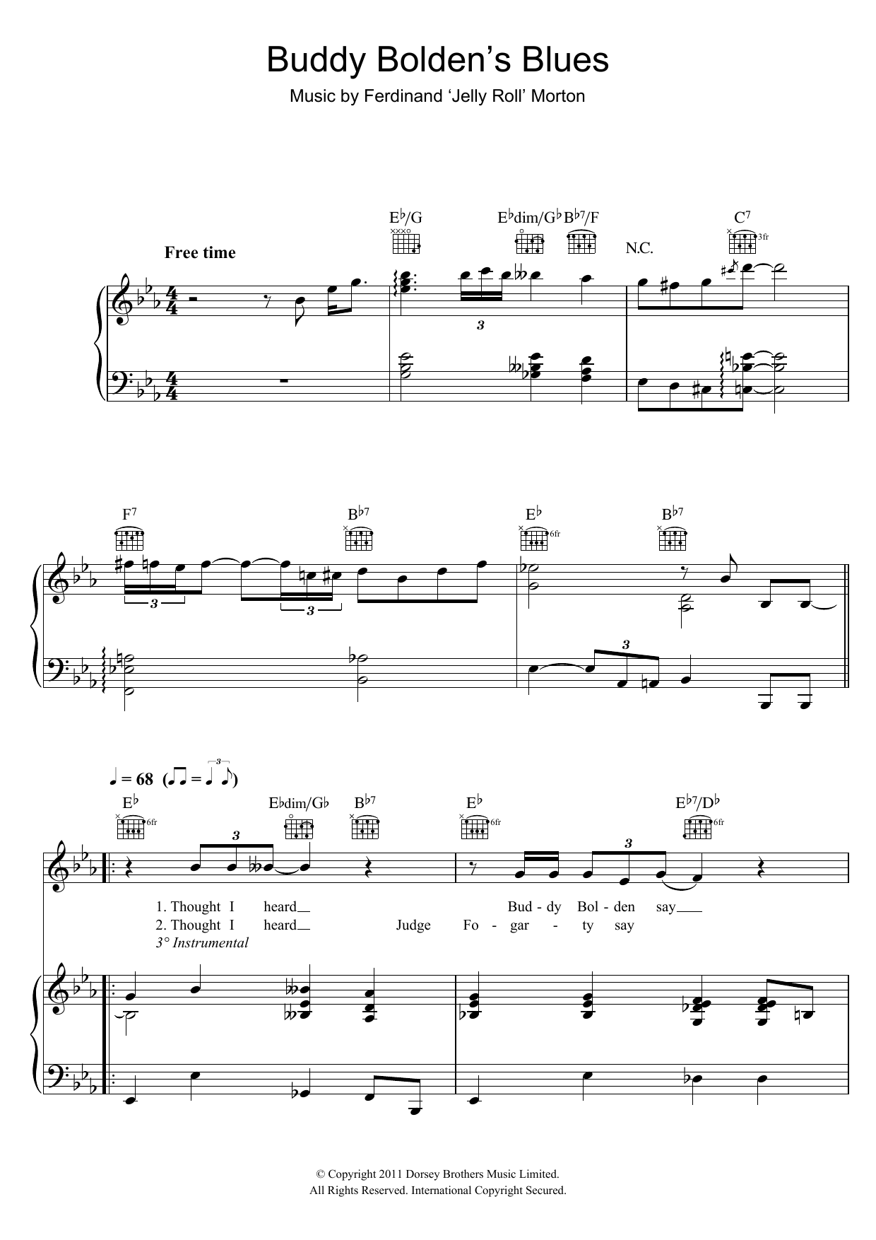 Produktbild zu: Buddy Bolden's Blues