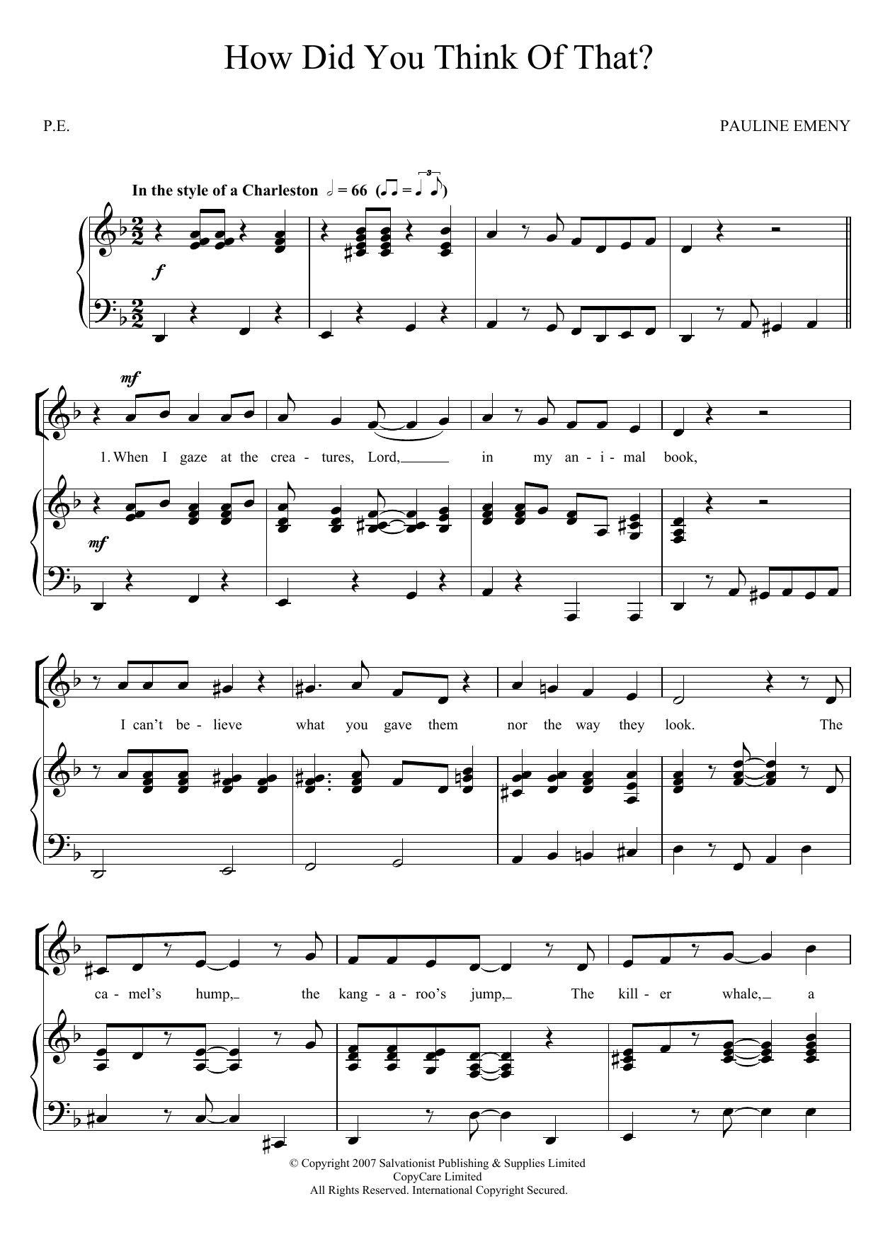 Produktgalerie: Seite 1 von 1 How Did You Think Of That, The Salvation Army, Chor